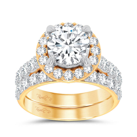 14K 5.00CT Certified Lab Grown Diamond Bridal Ring - Solomon Jewelers