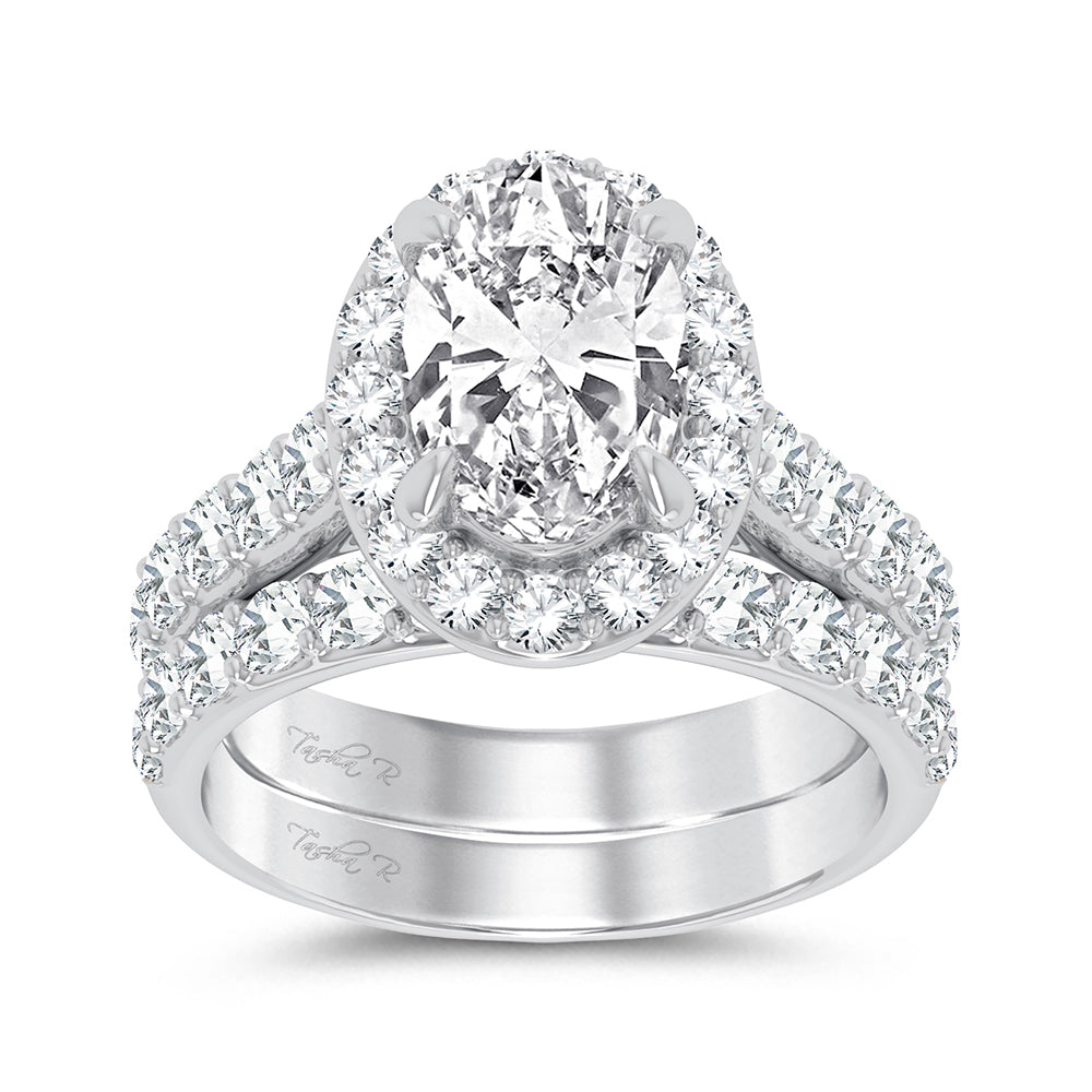 14K 5.00CT Certified Lab Grown Diamond Bridal Ring - Solomon Jewelers