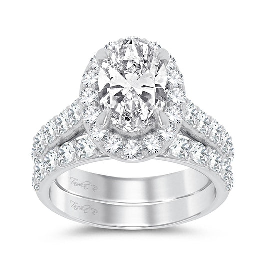 14K 5.00CT Certified Lab Grown Diamond Bridal Ring - Solomon Jewelers