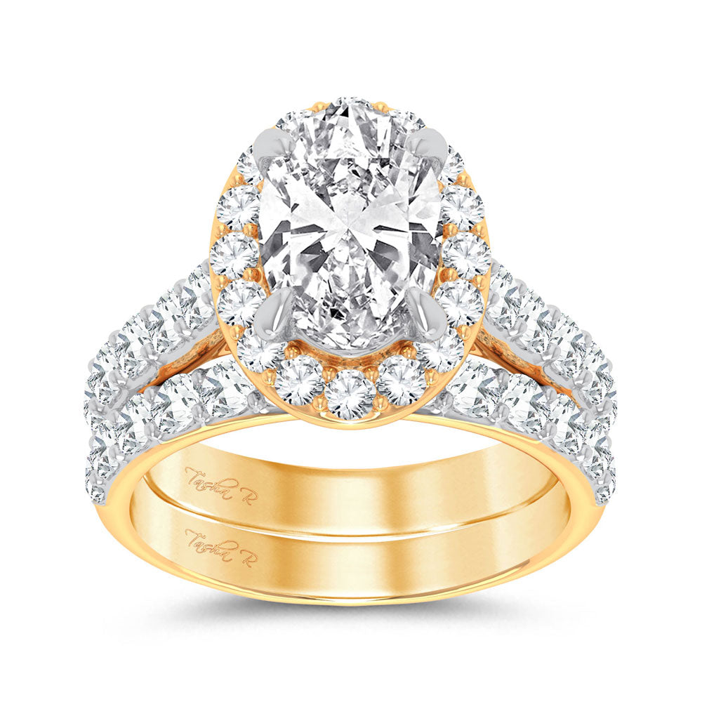 14K 5.00CT Certified Lab Grown Diamond Bridal Ring - Solomon Jewelers