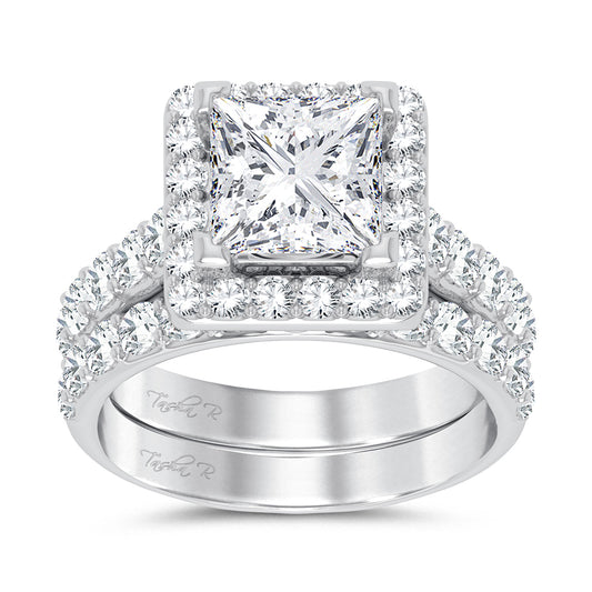 14K 5.00CT Certified Lab Grown Diamond Bridal Ring - Solomon Jewelers