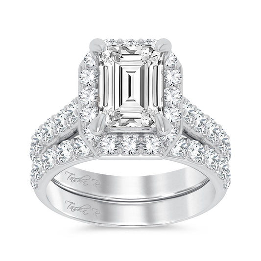 14K 5.00CT Certified Lab Grown Diamond Bridal Ring - Solomon Jewelers