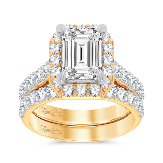14K 5.00CT Certified Lab Grown Diamond Bridal Ring - Solomon Jewelers