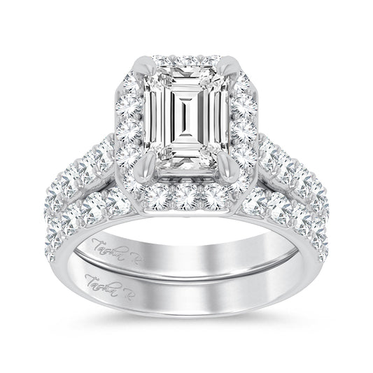 14K 5.00CT Certified Lab Grown Diamond Bridal Ring - Solomon Jewelers