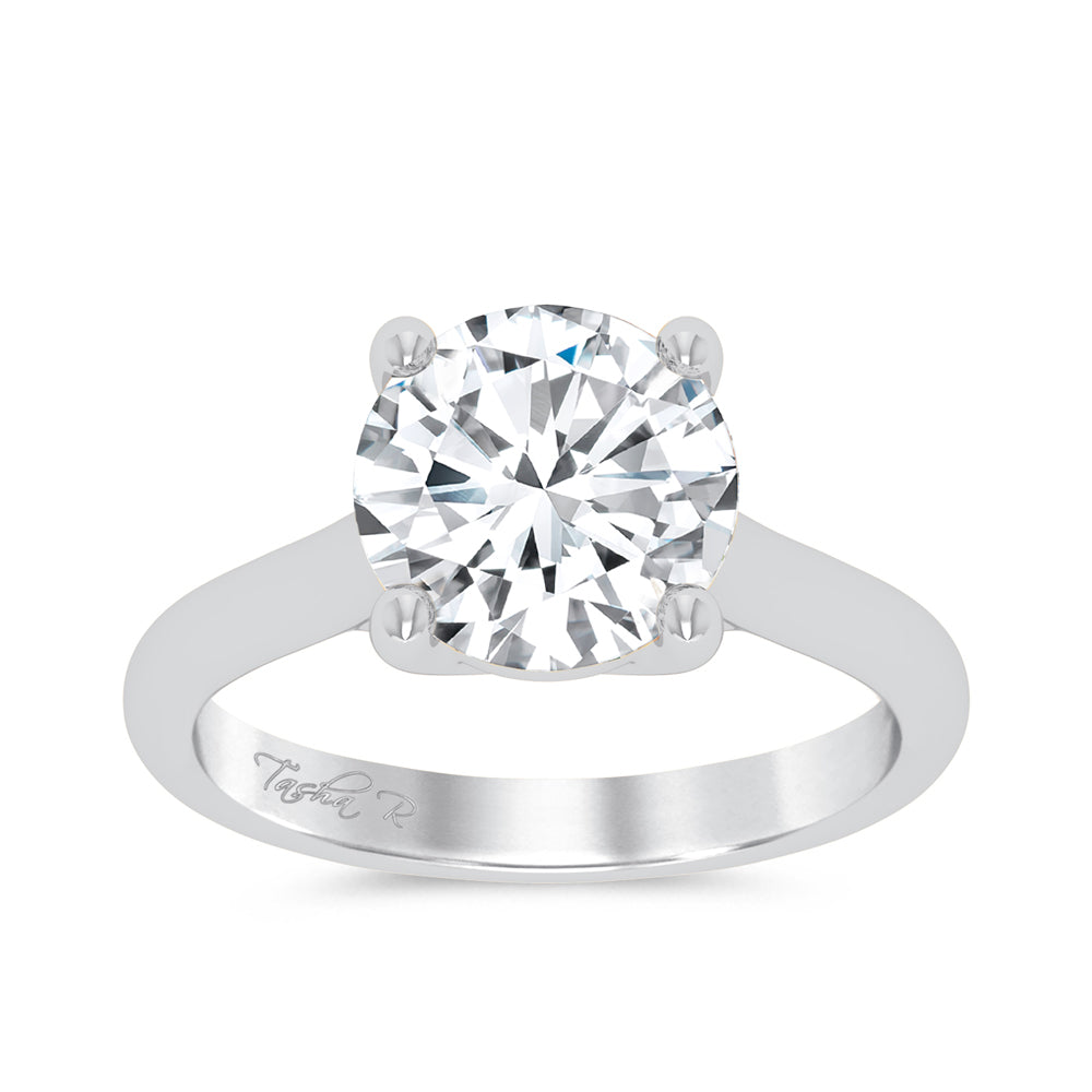 14K 3.00CT Certified Lab Grown Engagement Ring - Solomon Jewelers