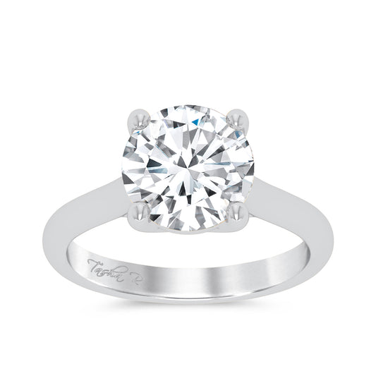 14K 3.00CT Certified Lab Grown Engagement Ring - Solomon Jewelers