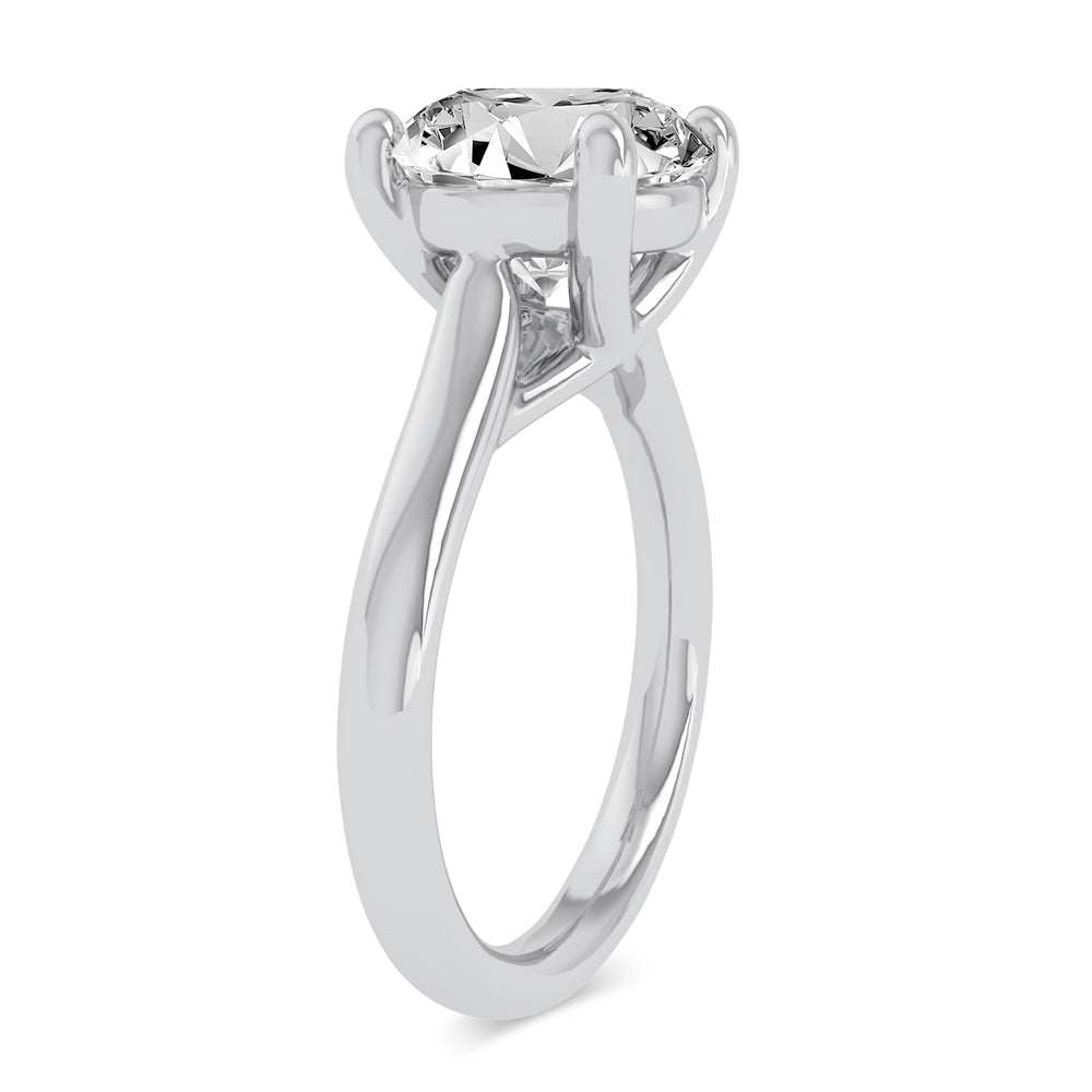 14K 3.00CT Certified Lab Grown Engagement Ring - Solomon Jewelers
