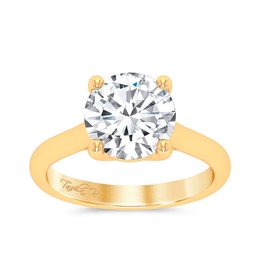 14K 3.00CT Certified Lab Grown Engagement Ring - Solomon Jewelers