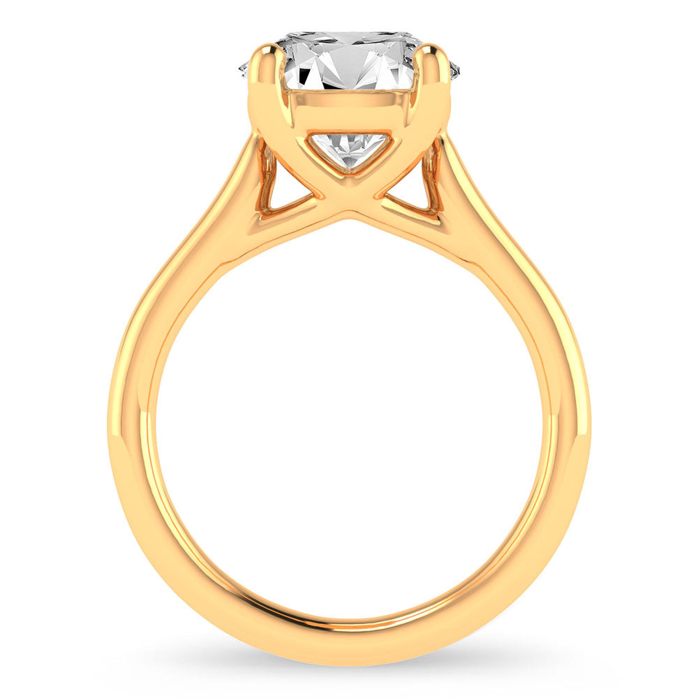 14K 3.00CT Certified Lab Grown Engagement Ring - Solomon Jewelers