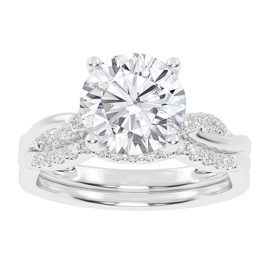 10K 1.25CT Certified Lab Grown Diamond Bridal Ring - Solomon Jewelers