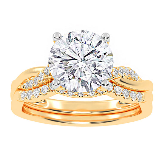 10K 1.25CT Certified Lab Grown Diamond Bridal Ring - Solomon Jewelers