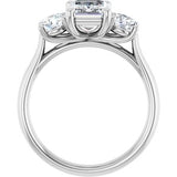 Three-Stone Engagement Ring — 2 3/8 CTW Lab Diamond
