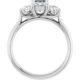 Three-Stone Engagement Ring — 1 9/10 CTW Lab Diamond
