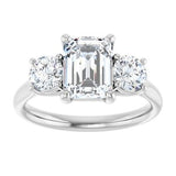 Three-Stone Engagement Ring — 2 3/8 CTW Lab Diamond
