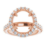 Halo-Style Engagement Ring — 9/10 CTW Lab Diamond Oval Center