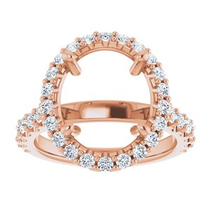Halo-Style Engagement Ring — 9/10 CTW Lab Diamond Oval Center