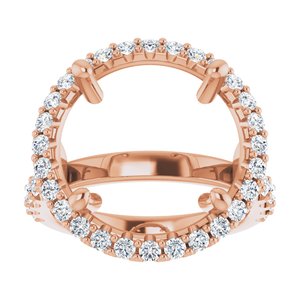 Halo-Style Engagement Ring — 7/8 CTW Natural Diamond Round Center