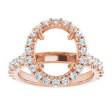 Halo-Style Engagement Ring — 7/8 CTW Lab Diamond Oval Center