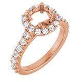 Halo-Style Engagement Ring — 5/8 CTW Natural Diamond Cushion Center
