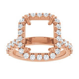 Halo-Style Engagement Ring — 3/4 CTW Natural Diamond Emerald Center