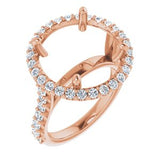 Halo-Style Engagement Ring — 7/8 CTW Natural Diamond Round Center