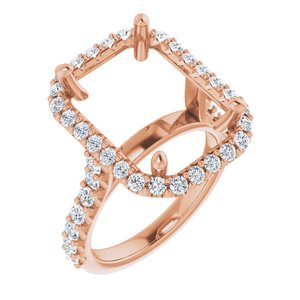 Halo-Style Engagement Ring — 7/8 CTW Natural Diamond Emerald Center