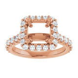 Halo-Style Engagement Ring — 7/8 CTW Lab Diamond Square Center