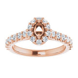 Halo-Style Engagement Ring — 3/4 CTW Lab Diamond Marquise Center