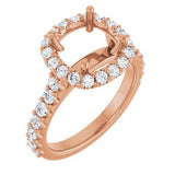 Halo-Style Engagement Ring — 7/8 CTW Lab Diamond Cushion Center