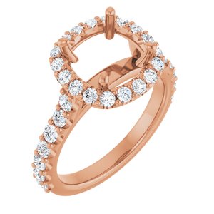 Halo-Style Engagement Ring — 7/8 CTW Lab Diamond Cushion Center