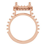 Halo-Style Engagement Ring — 9/10 CTW Lab Diamond Square Center