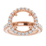 Halo-Style Engagement Ring — 9/10 CTW Lab Diamond Round Center