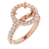 Halo-Style Engagement Ring — 3/4 CTW Natural Diamond Round Center
