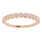 14K Rose 1/5 CTW Lab-Grown Diamond Anniversary Band