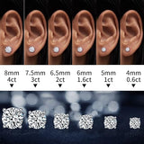 1 CT. T.W.  Round Certified Lab Diamond Solitaire Stud Earrings (VS1-E)