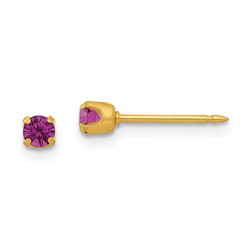 inverness-24k-plated-february-purple-crystal-birthstone-earrings-SolomonJeweler-Wichita-KS-CustomJewelry