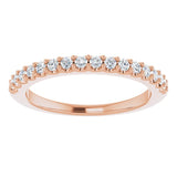 14K Rose 1/4 CTW Natural Diamond Anniversary Band