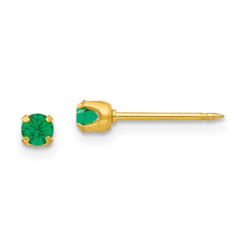 inverness-24k-plated-may-green-crystal-birthstone-earrings-SolomonJeweler-Wichita-KS-CustomJewelry