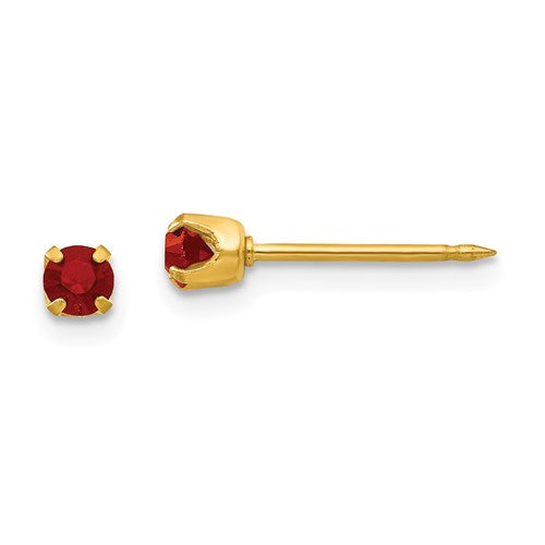 inverness-24k-plated-july-red-crystal-birthstone-earrings-SolomonJeweler-Wichita-KS-CustomJewelry