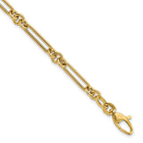 14K Polished Fancy Link Bracelet