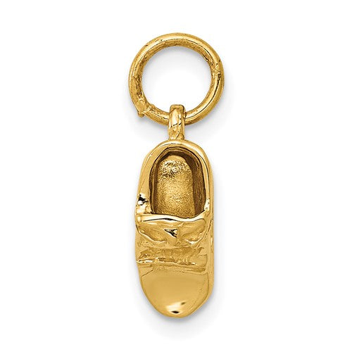 14k-3d-single-baby-shoe-charm-SolomonJeweler-Wichita-KS-CustomJewelry