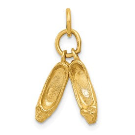 14k-3d-ballet-slippers-charm-SolomonJeweler-Wichita-KS-CustomJewelry