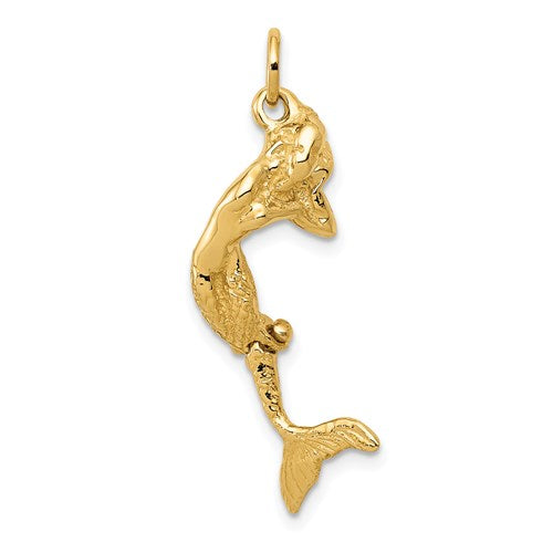 14k-3d-mermaid-charm-SolomonJeweler-Wichita-KS-CustomJewelry
