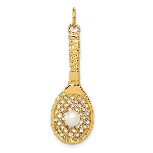 14k-tennis-racquet-w-fw-cultured-pearl-charm-SolomonJeweler-Wichita-KS-CustomJewelry