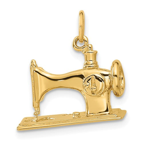 14k-3d-antique-sewing-machine-charm-SolomonJeweler-Wichita-KS-CustomJewelry