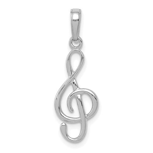 14k-white-gold-3-d-treble-clef-pendant-SolomonJeweler-Wichita-KS-CustomJewelry