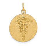 14k-caduceus-disc-charm-SolomonJeweler-Wichita-KS-CustomJewelry