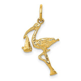 14k-solid-3-dimensional-stork-charm-SolomonJeweler-Wichita-KS-CustomJewelry