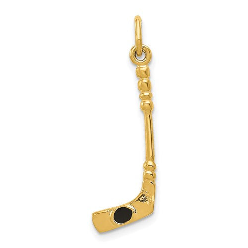 14k-3d-hockey-stick-with-enamel-charm-SolomonJeweler-Wichita-KS-CustomJewelry
