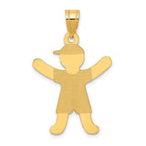 14k-laser-polished-boy-with-hat-charm-SolomonJeweler-Wichita-KS-CustomJewelry